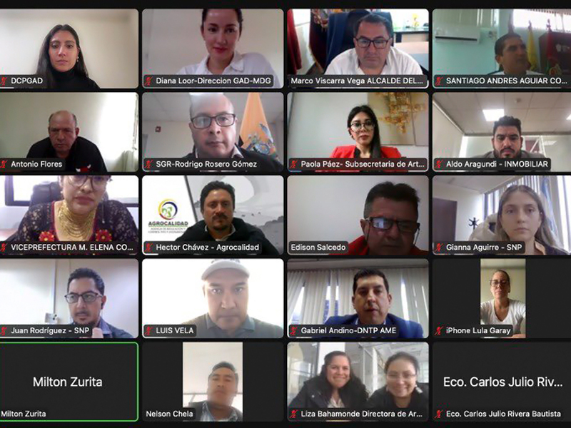 Ministerio de Gobierno articula acciones con los GAD