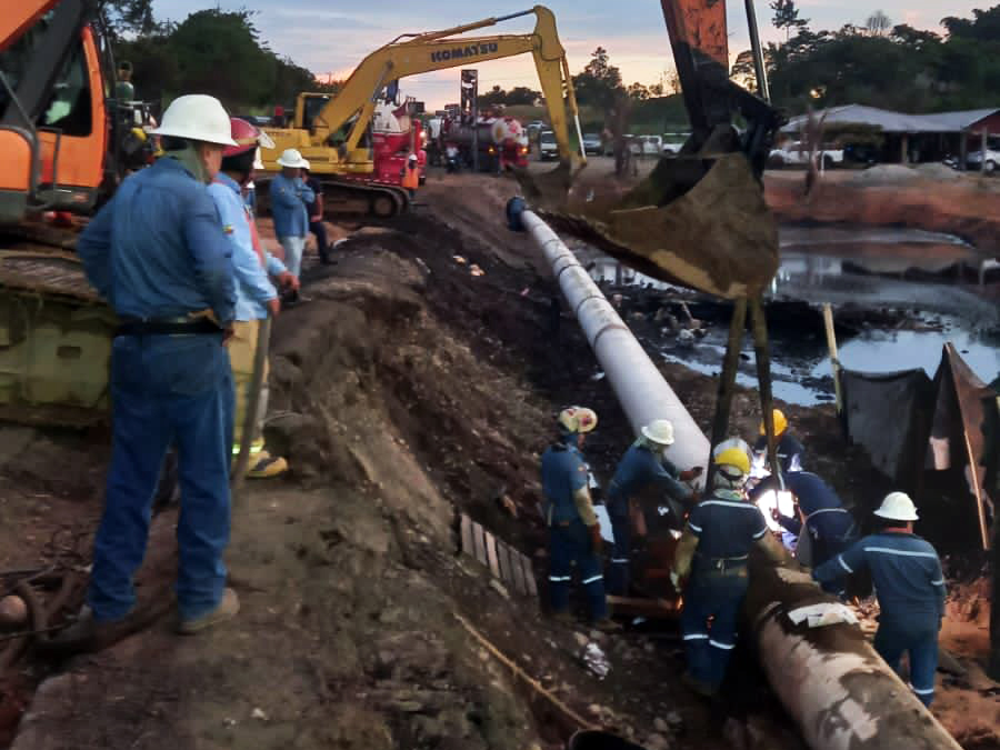 Se reinicia el bombeo de crudo en oleoducto secundario Sacha – Lago Agrio, en Sucumbíos