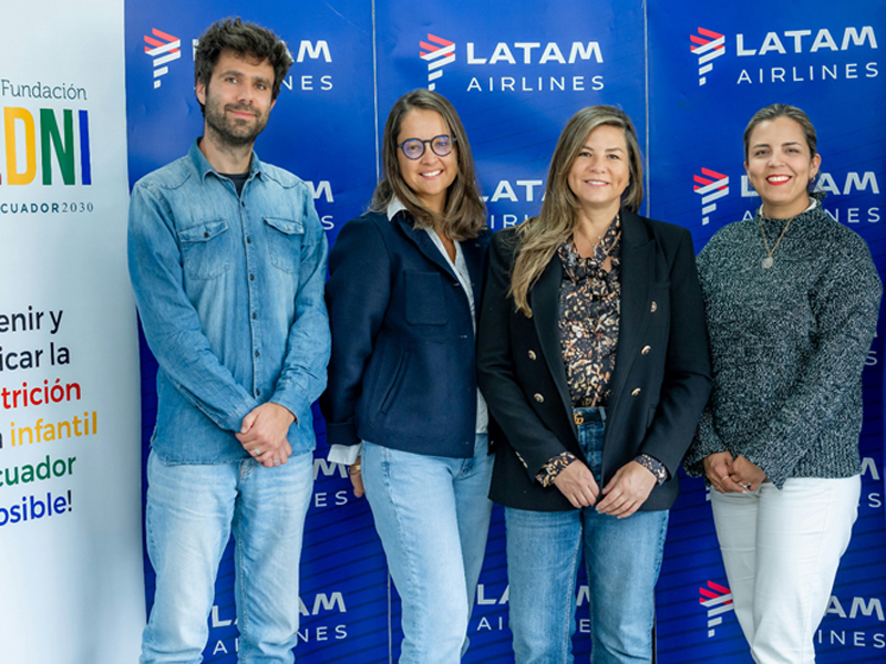 LATAM Ecuador suma su operación al combate de la desnutrición infantil con Fundación Redni 