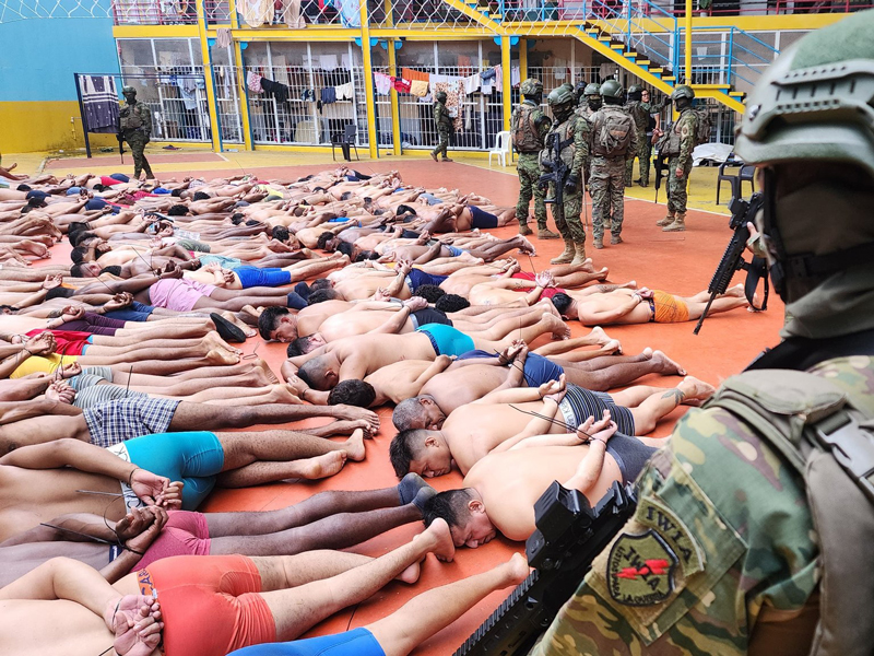 Realizan nueva intervención militar y policial en la Penitenciaría del Litoral