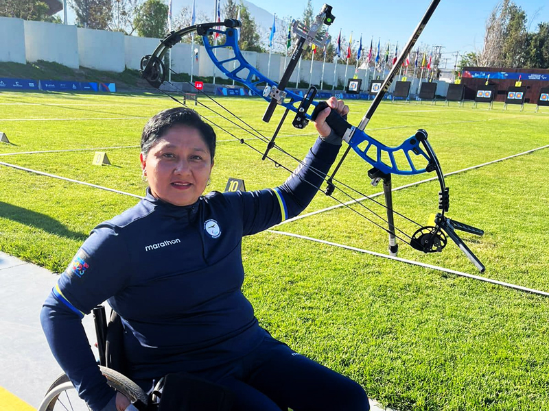 Deportista Paralímpica ecuatoriana se prepara para competir en torneo de Tiro con Arco en Brasil, clasificatorio a los Juegos Olímpicos