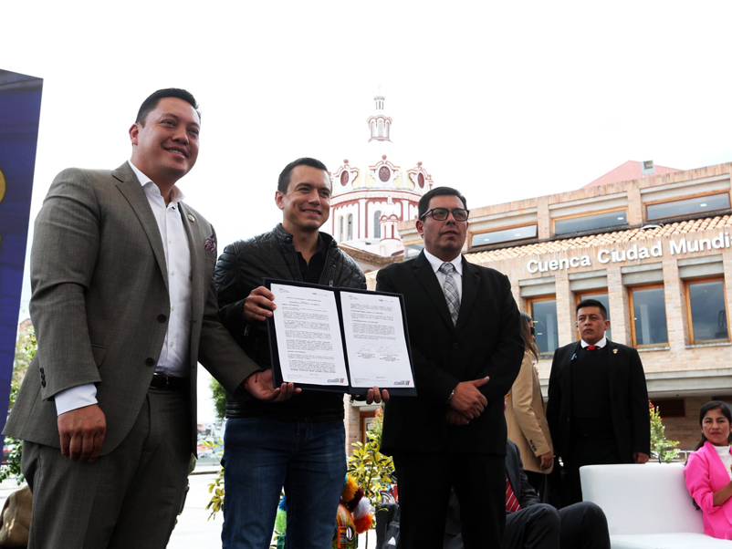 Gobierno entrega USD 24.2 millones para el Programa de Movilidad Urbana Sostenible de Cuenca