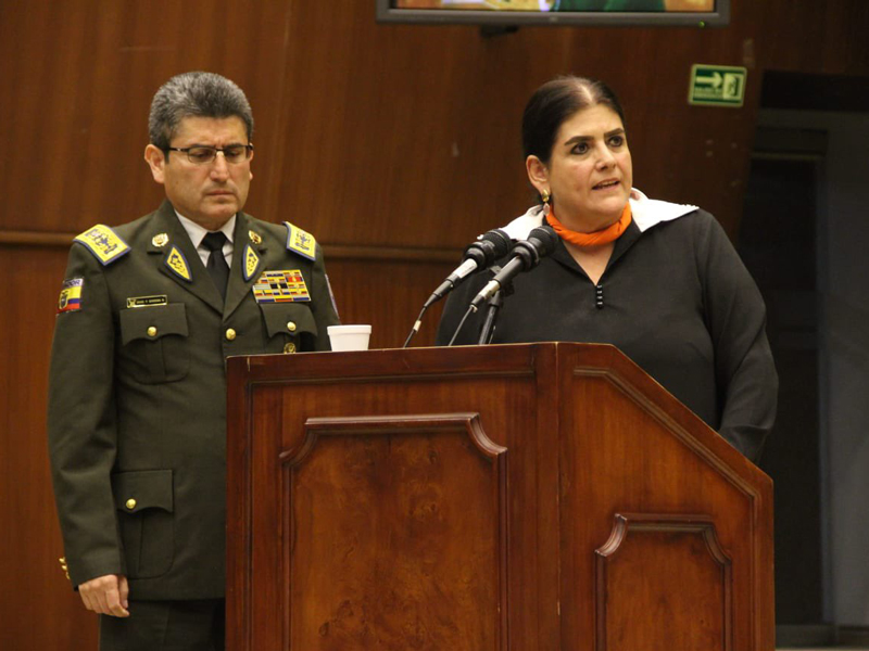 Noboa reprocha ataque de asambleísta contra ministra Palencia