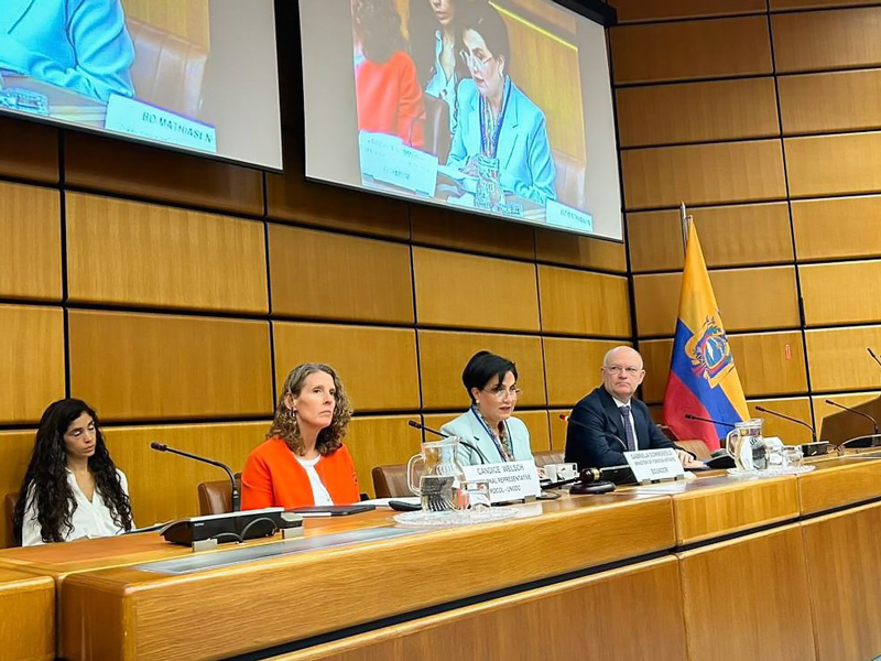 Ecuador resalta en Viena el combate a las drogas y las acciones del Gobierno para generar mejores condiciones
