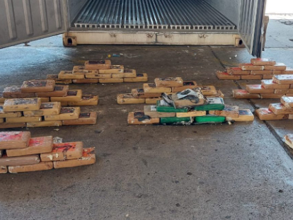 Decomisan más de 100 kilos de cocaína entre cajas de banano con destino a Bélgica