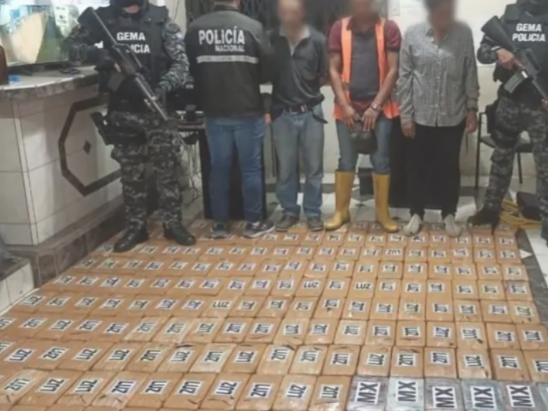Ecuador incautó casi 200 toneladas de cocaína en 2023