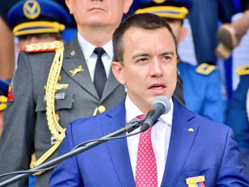 Noboa pide respaldar consulta popular para garantizar reformas urgentes para la seguridad