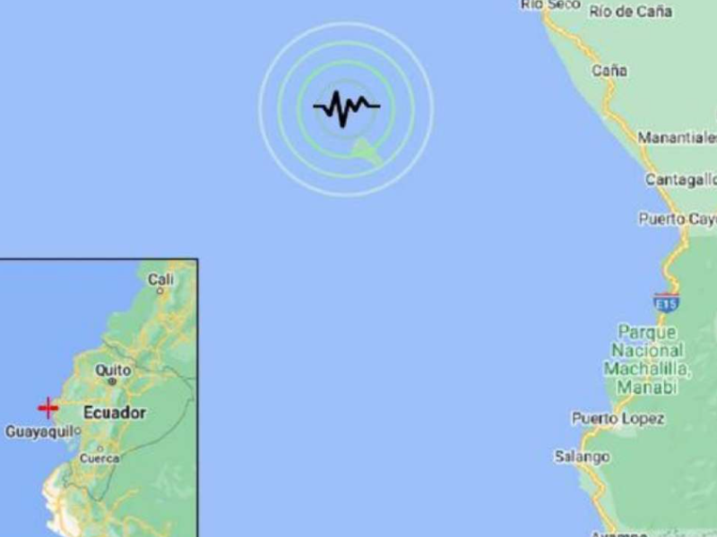 Instituto Geofísico reportó un sismo cerca de Puerto López
