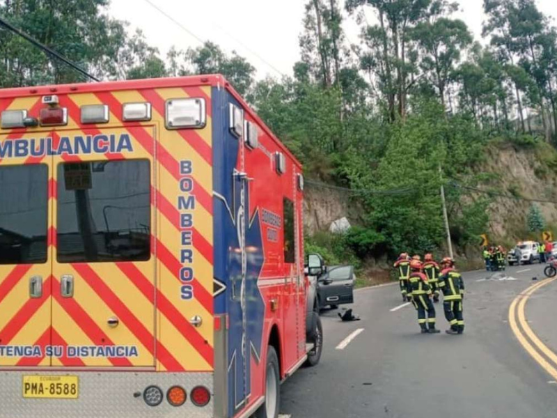 Quito: una persona fallecida y dos heridos tras siniestro de tránsito