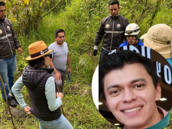 Familiares y amigos dan el último adiós a Hernán Mendoza en Caluma, su tierra natal