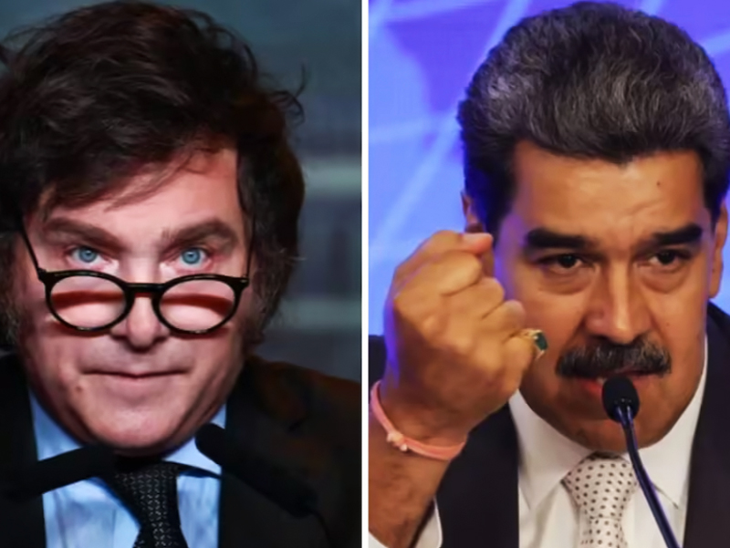 Ofensiva de Milei contra Maduro por el cierre del espacio aéreo de Venezuela a Argentina