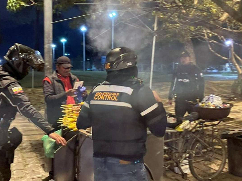 Alimentos contaminados fueron identificados en el parque La Carolina