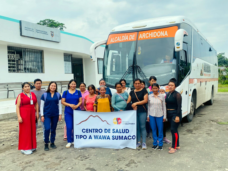 Mujeres de comunidades kichwas de Napo y el MSP se unieron contra el cáncer cervicouterino