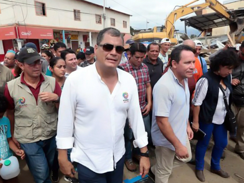 Rafael Correa es llamado a comparecer en el caso Reconstrucción de Manabí