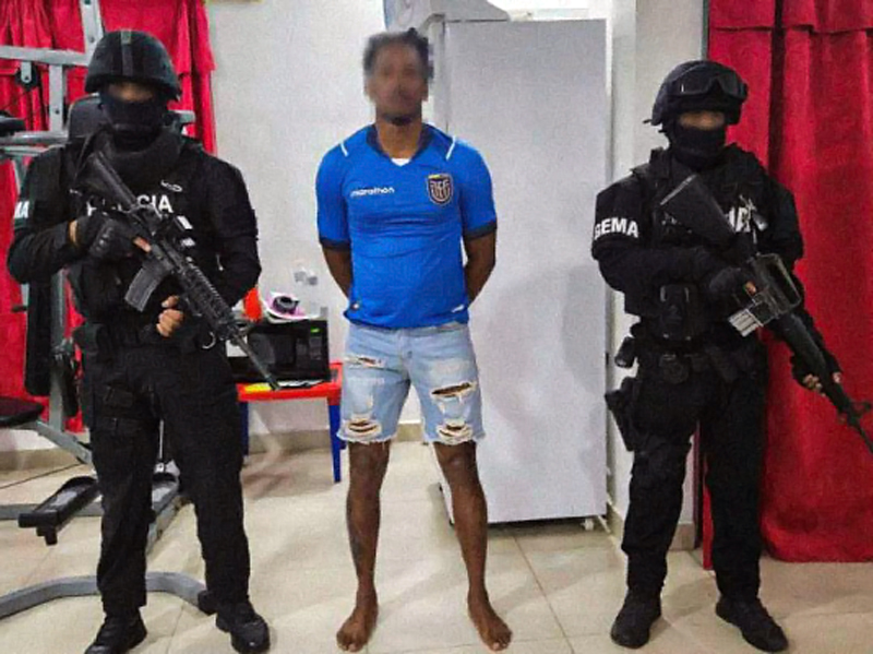 Prisión preventiva para alias ‘Comandante Carlitos’ y otros 9 detenidos por delincuencia organizada en Guayas, Santa Elena y El Oro