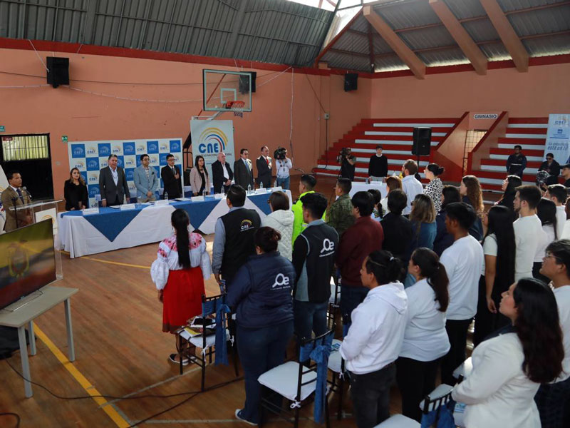 CNE realizó simulacro de votación presencial en el exterior