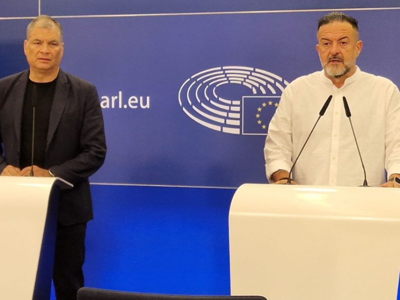 Correa pide a la UE represalias contra Ecuador y salvoconducto para Glas