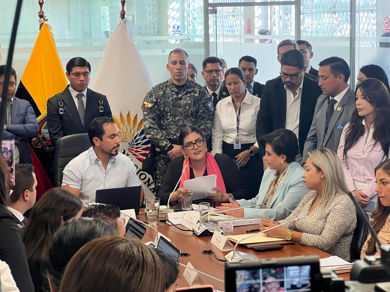 Mónica Palencia pidió a la embajada de México la entrega de Jorge Glas en varias ocasiones