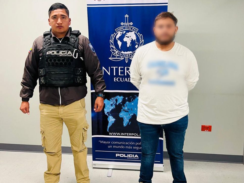Sospechoso de muerte de Hernán Mendoza es capturado en México y trasladado a Quito