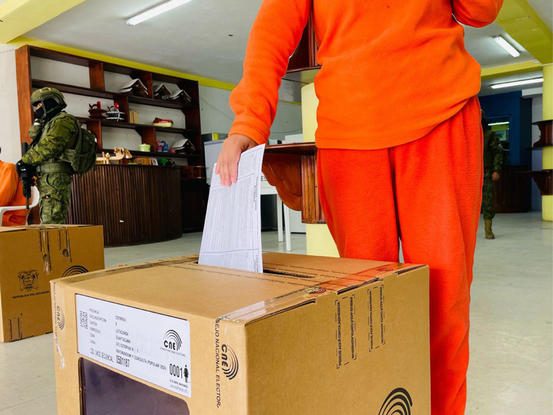 Consulta popular: 1.181 privados de Libertad ejercieron su derecho al voto