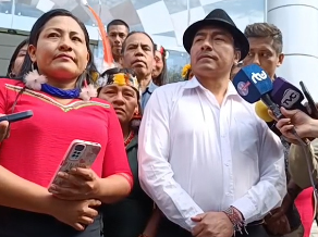 Leonidas Iza.»Decreto sobre el Yasuní es una cortina de humo para tapar el escándalo en Olón»