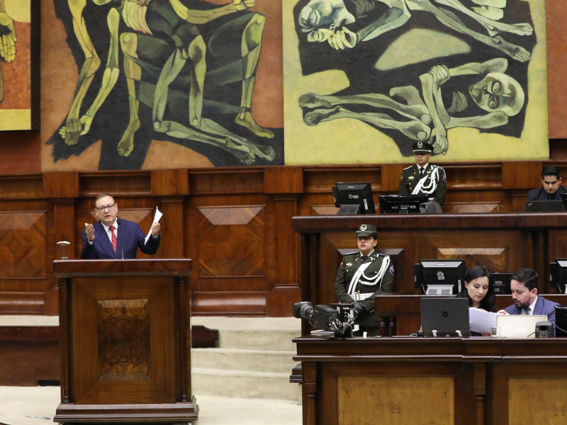 Asamblea Nacional censura a Juan Zapata, exministro del Interior