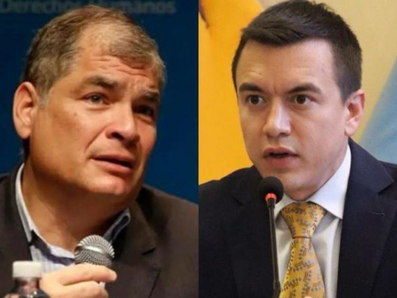 Noboa se burla del pedido de sanciones de Rafael Correa con un video sarcástico