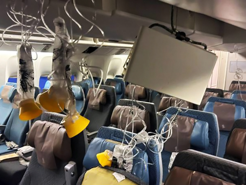 Turbulencias extremas dejan un pasajero muerto y 30 heridos en vuelo entre Londres y Singapur