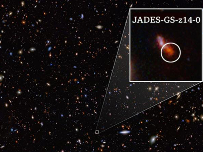 Cómo detectó el telescopio espacial James Webb la galaxia más cercana al origen del universo