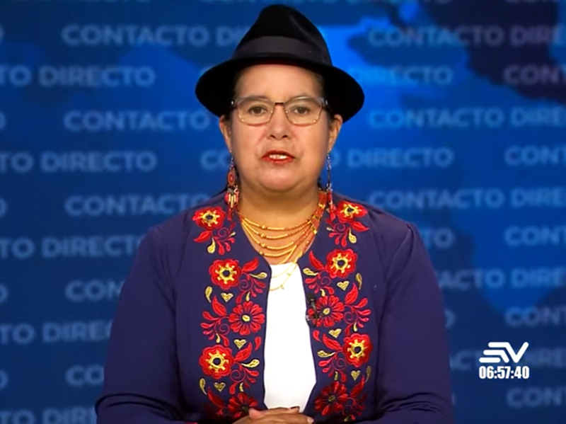 Lourdes Tibán exige alternativas a la eliminación de subsidios a combustibles